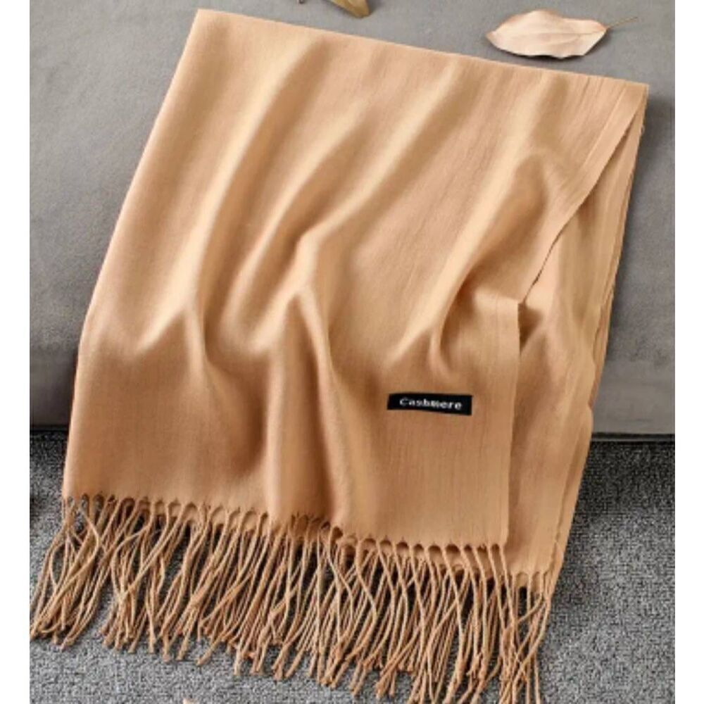 Ladies Tan Fashion Scarf - Brand New